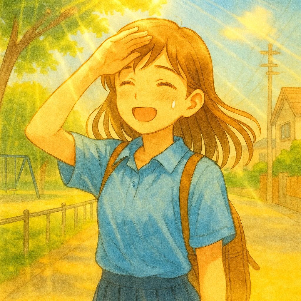 晴れた日の微笑み